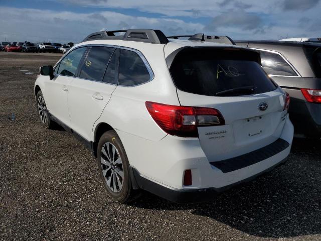 4S4BSENC9G3277723 - 2016 SUBARU OUTBACK 3. WHITE photo 3