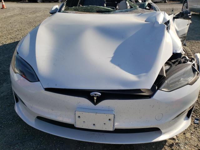 5YJSA1E57NF483186 - 2022 TESLA MODEL S Blanco foto 7