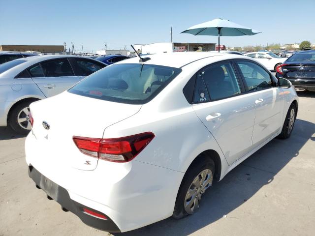 3KPA24AB0KE224885 - 2019 KIA RIO S WHITE photo 4