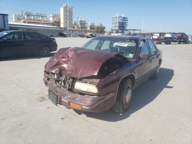 2G4WB55L7R1473525 - 1994 BUICK REGAL CUST BURGUNDY photo 2