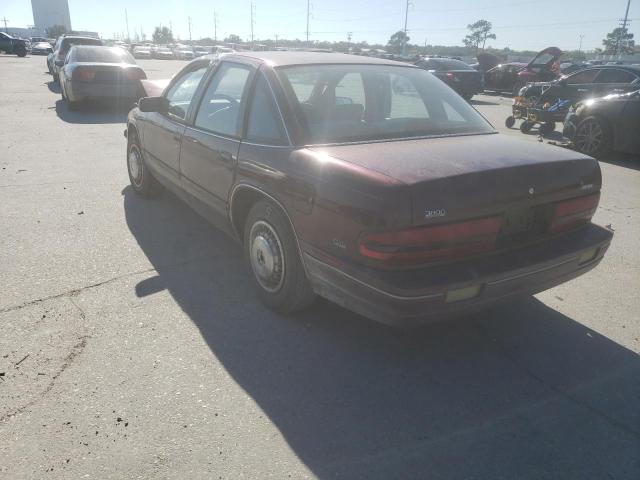 2G4WB55L7R1473525 - 1994 BUICK REGAL CUST BURGUNDY photo 3