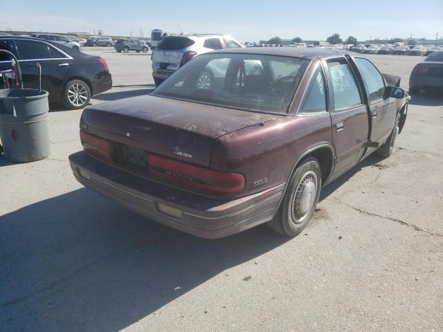 2G4WB55L7R1473525 - 1994 BUICK REGAL CUST BURGUNDY photo 4