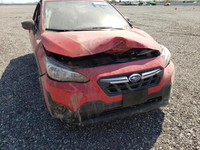 JF2GTABC4NH272645 - 2022 SUBARU CROSSTREK RED photo 9