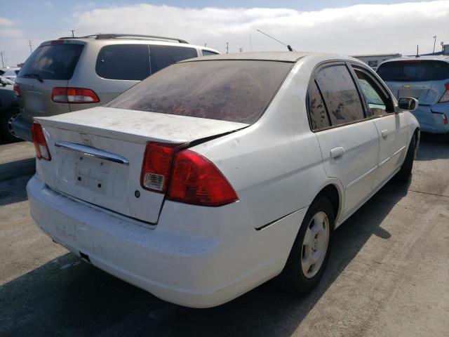 JHMES96643S029881 - 2003 HONDA CIVIC HYBR WHITE photo 4