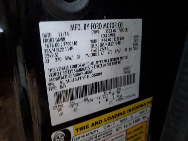 5LMJJ3JT1FEJ05095 - 2015 LINCOLN NAVIGATOR 黑色 照片 10