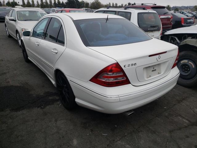 WDBRF52H16F796106 - 2006 MERCEDES-BENZ C 230 WHITE photo 3