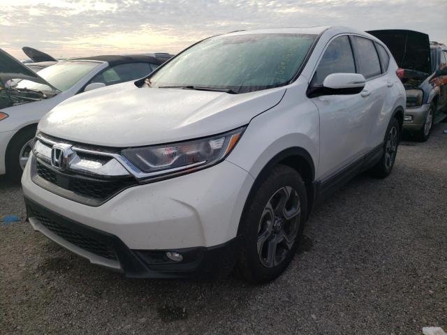 5J6RW1H89KA018056 - 2019 HONDA CR-V EXL WHITE photo 2