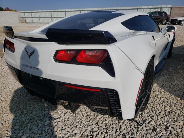 1G1YY2D71H5110271 - 2017 CHEVROLET CORVETTE G WHITE photo 4