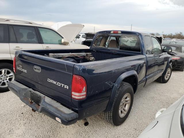 1D7GL32K34S621285 - 2004 DODGE DAKOTA SPO BLUE photo 4