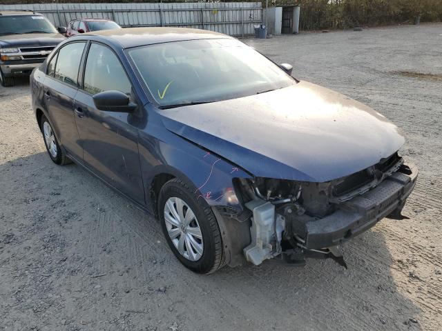 3VW2K7AJ1EM208778 - 2014 VOLKSWAGEN JETTA BASE BLUE photo 1