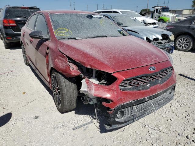 3KPF44ACXLE259752 - 2020 KIA FORTE GT RED photo 1