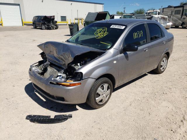 KL1TD56646B539719 - 2006 CHEVROLET AVEO BASE CHARCOAL photo 2