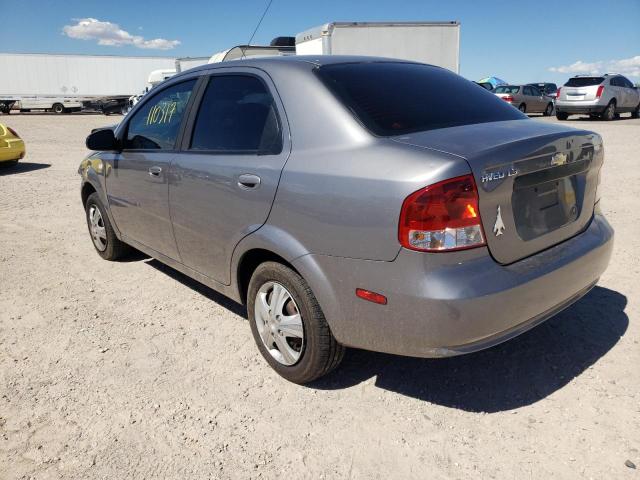 KL1TD56646B539719 - 2006 CHEVROLET AVEO BASE CHARCOAL photo 3