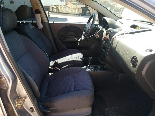 KL1TD56646B539719 - 2006 CHEVROLET AVEO BASE CHARCOAL photo 5