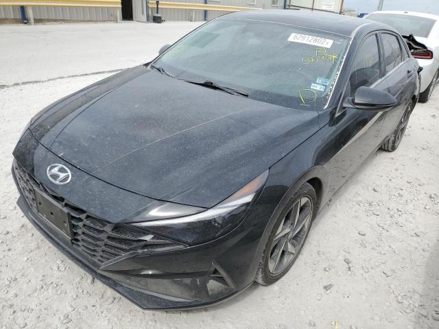 KMHLN4AJ3MU006964 - 2021 HYUNDAI ELANTRA LI BLACK photo 2