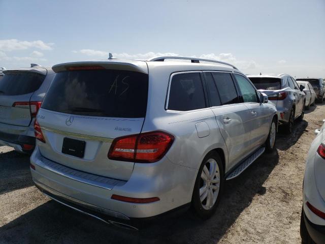 4JGDF6EE1HA770992 - 2017 MERCEDES-BENZ GLS 450 4M SILVER photo 4