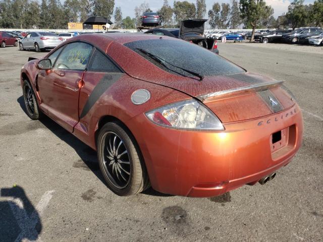 4A3AK24F78E003255 - 2008 MITSUBISHI ECLIPSE GS ORANGE photo 3