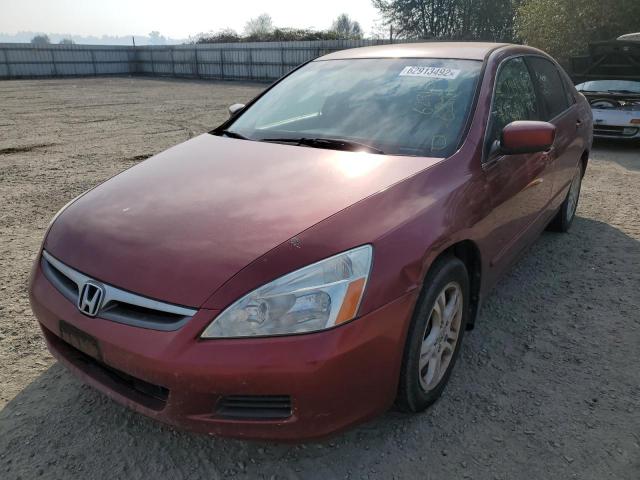 1HGCM55356A024395 - 2006 HONDA ACCORD SE MAROON photo 2