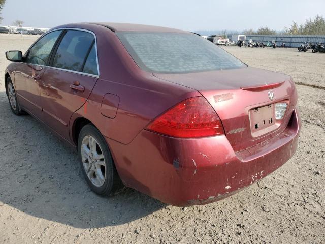 1HGCM55356A024395 - 2006 HONDA ACCORD SE MAROON photo 3