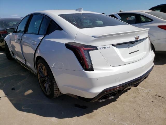 1G6D35R61N0810499 - 2022 CADILLAC CT5-V BLAC WHITE photo 3