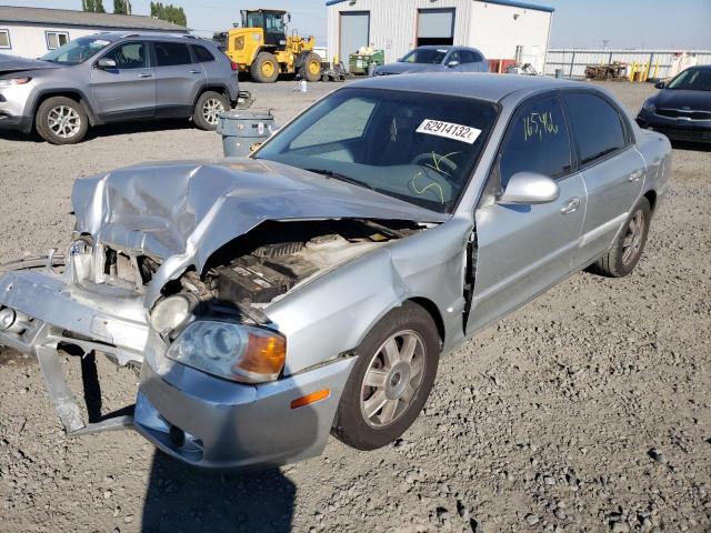 KNADG128435217633 - 2003 KIA OPTIMA SILVER photo 2