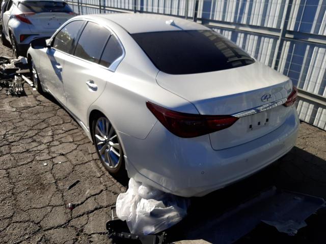 JN1EV7AP1JM355915 - 2018 INFINITI Q50 LUXE WHITE photo 3