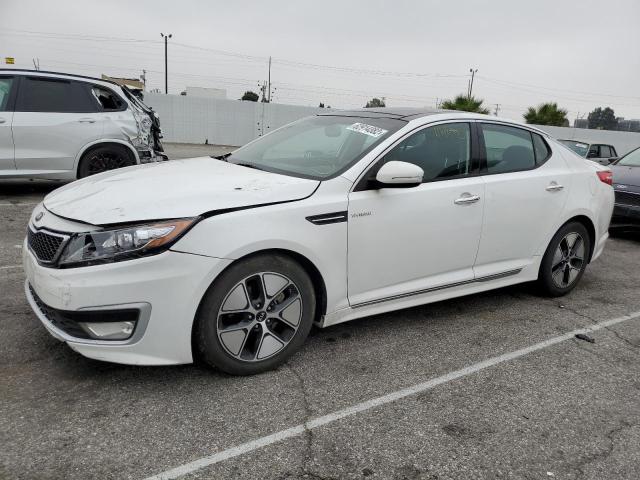 KNAGM4AD8D5042899 - 2013 KIA OPTIMA HYB WHITE photo 2