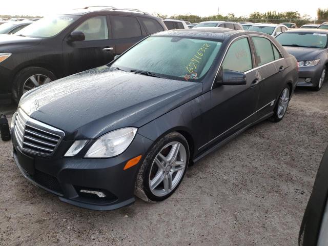 WDDHF9AB7BA417754 - 2011 MERCEDES-BENZ E 550 4MAT GRAY photo 2