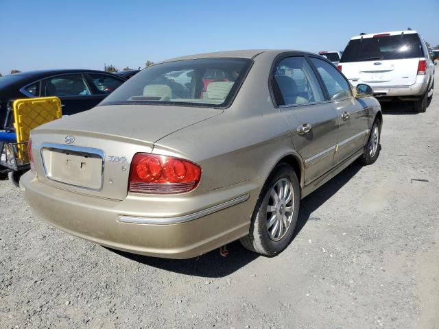 KMHWF35H54A921912 - 2004 HYUNDAI SONATA GLS GOLD photo 4