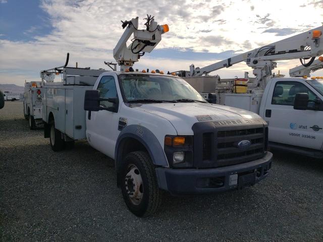 1FDXF46Y88EA16233 - 2008 FORD F450 WHITE photo 1