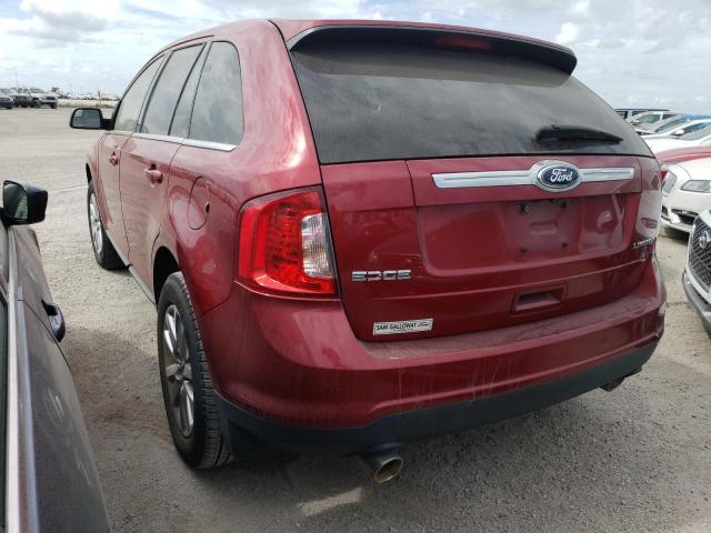 2FMDK3KC4EBB73042 - 2014 FORD EDGE LIMIT RED photo 3