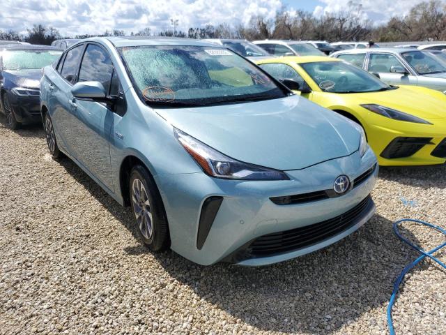 JTDKAMFU8M3138302 - 2021 TOYOTA PRIUS SPEC BLUE photo 1