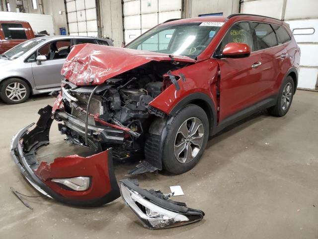 KM8SMDHF9FU097967 - 2015 HYUNDAI SANTA FE G RED photo 2