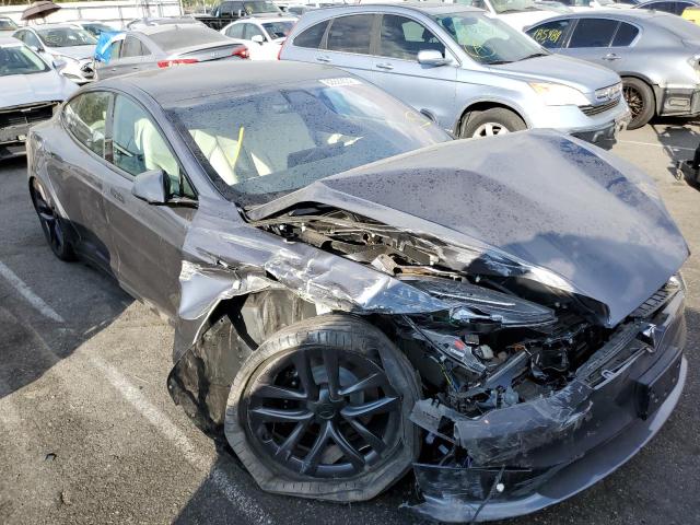 5YJSA1E59NF464994 - 2022 TESLA MODEL S Մոխրագույն լուսանկար 1