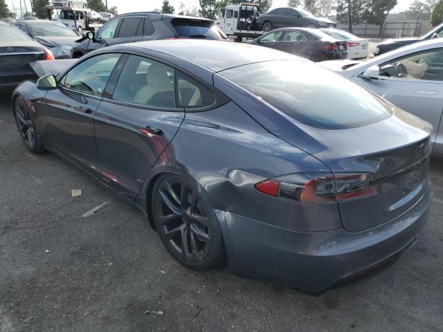 5YJSA1E59NF464994 - 2022 TESLA MODEL S Մոխրագույն լուսանկար 3