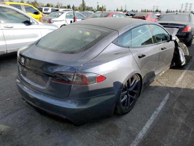 5YJSA1E59NF464994 - 2022 TESLA MODEL S Մոխրագույն լուսանկար 4