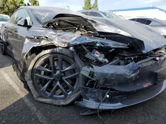 5YJSA1E59NF464994 - 2022 TESLA MODEL S Մոխրագույն լուսանկար 9