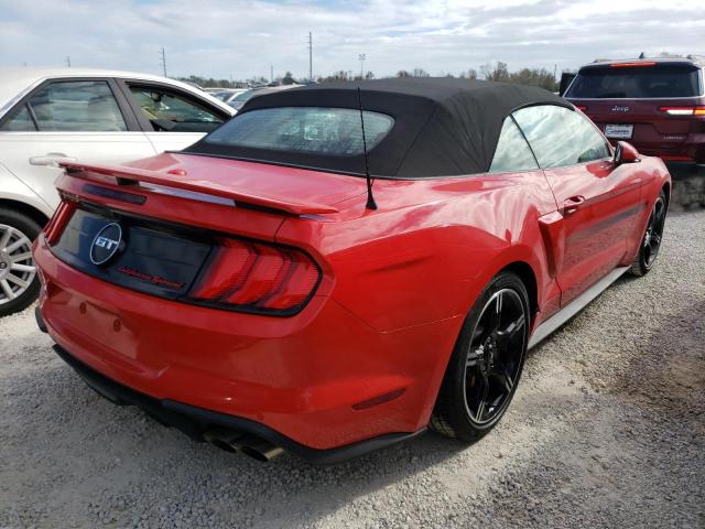 1FATP8FF9L5117821 - 2020 FORD MUSTANG GT RED photo 4