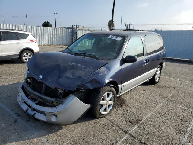 4N2ZN17T81D825273 - 2001 NISSAN QUEST GLE BLUE photo 2