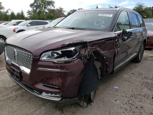 5LM5J7XC3NGL02028 - 2022 LINCOLN AVIATOR RE MAROON photo 2