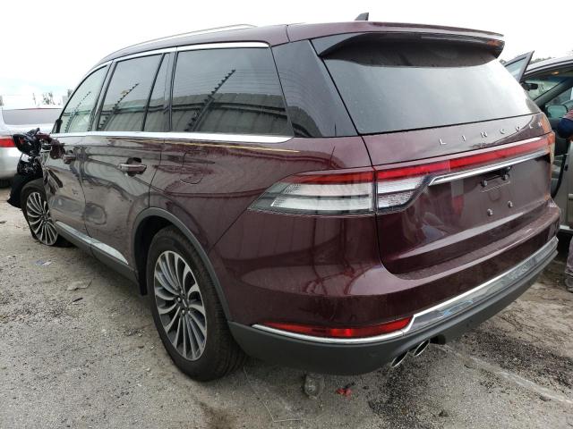 5LM5J7XC3NGL02028 - 2022 LINCOLN AVIATOR RE MAROON photo 3