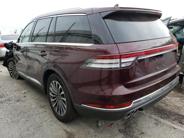 5LM5J7XC3NGL02028 - 2022 LINCOLN AVIATOR RE 栗色 照片 3