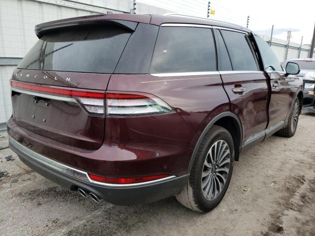 5LM5J7XC3NGL02028 - 2022 LINCOLN AVIATOR RE MAROON photo 4
