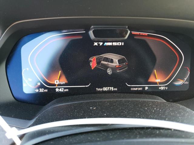 5UXCX6C09N9M94657 - 2022 BMW X7 M50I BLACK photo 8