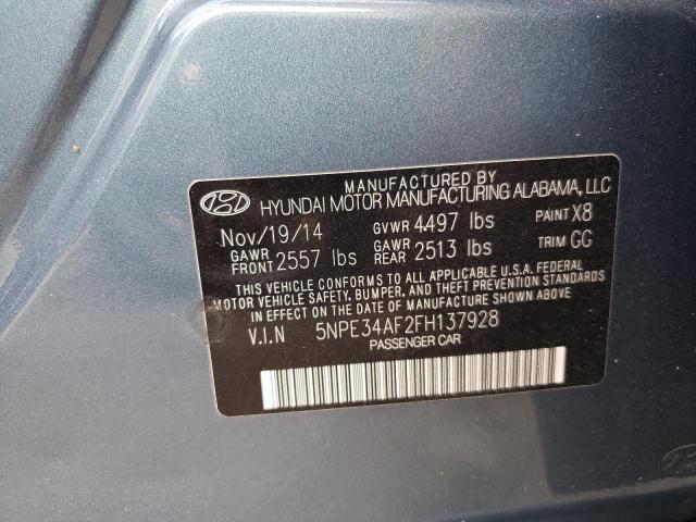 5NPE34AF2FH137928 - 2015 HYUNDAI SONATA SPORT  photo 10