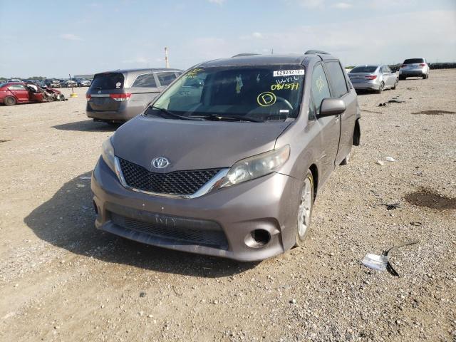 5TDXK3DC8BS081571 - 2011 TOYOTA SIENNA SPO GRAY photo 2