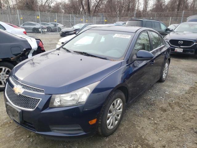 1G1PF5S92B7101436 - 2011 CHEVROLET CRUZE BLUE photo 2