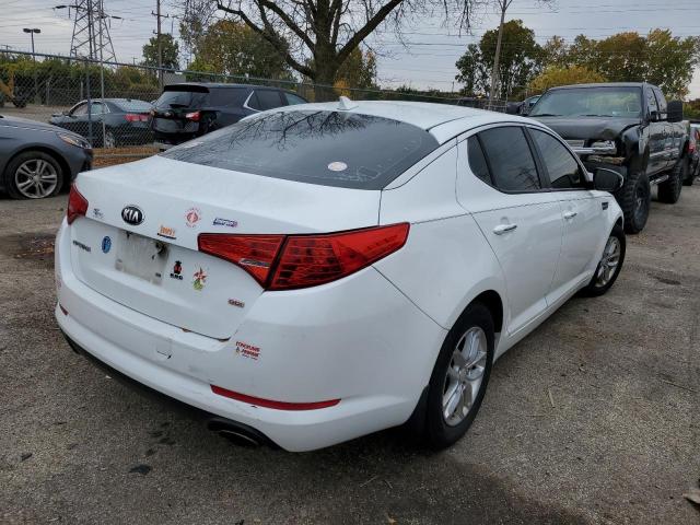 5XXGM4A72DG259471 - 2013 KIA OPTIMA WHITE photo 4