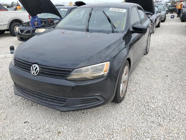 3VW2K7AJ7CM417522 - 2012 VOLKSWAGEN JETTA BASE BLACK photo 2