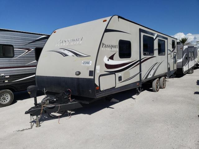 4YDT29220HT412680 - 2017 KEYSTONE PASSPORT BROWN photo 2